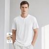 VEE KELLEN Men's Linen Blend Breathable Short Sleeve T-Shirt