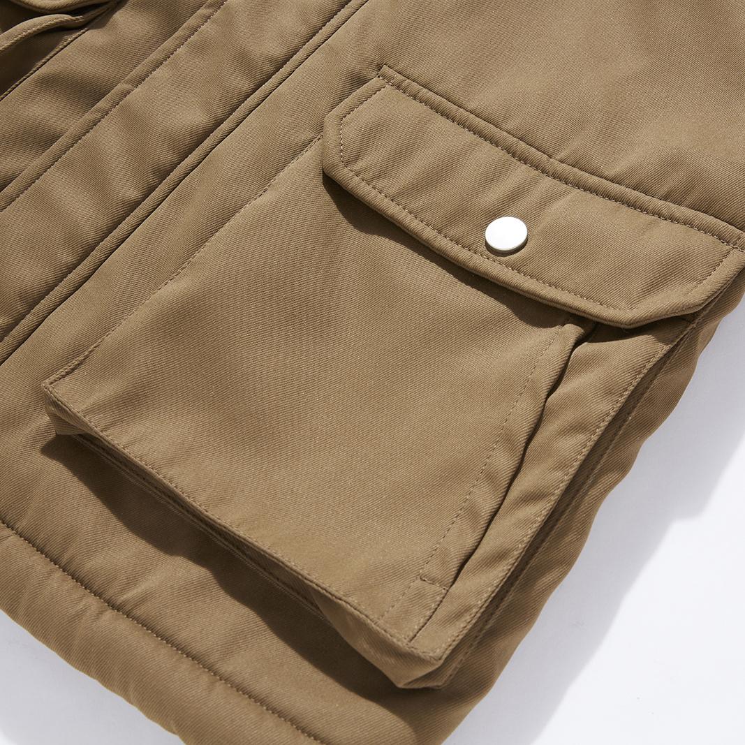 Зимнее водонепроницаемое теплое утолщенное пальто из искусственной овечьей шерсти — фото 6