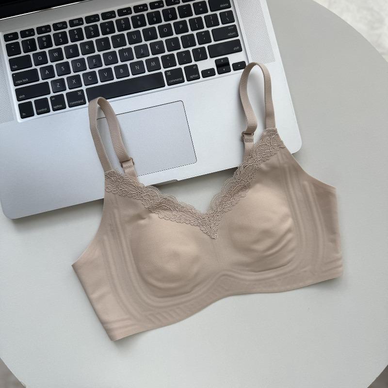 Liquid Foundation Seamless Soft Support Underwear Summer Thin Breathable Anti-sagging Close Sub-breasts Small Breasts Gather Invisible Bra Cover