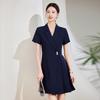 2024 Summer High-End Goddess Style Long-Sleeved Professional Suit Dress