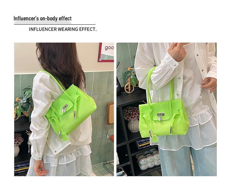 Borsa a Tote Jelly di Lusso da Donna 2026 - Borsa Kelly Colore Caramella Estiva