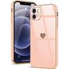 Protective Case - PROSHOP - iPhone 12 - Flexible - Anti-Scratch - Galvanized Gold Pink