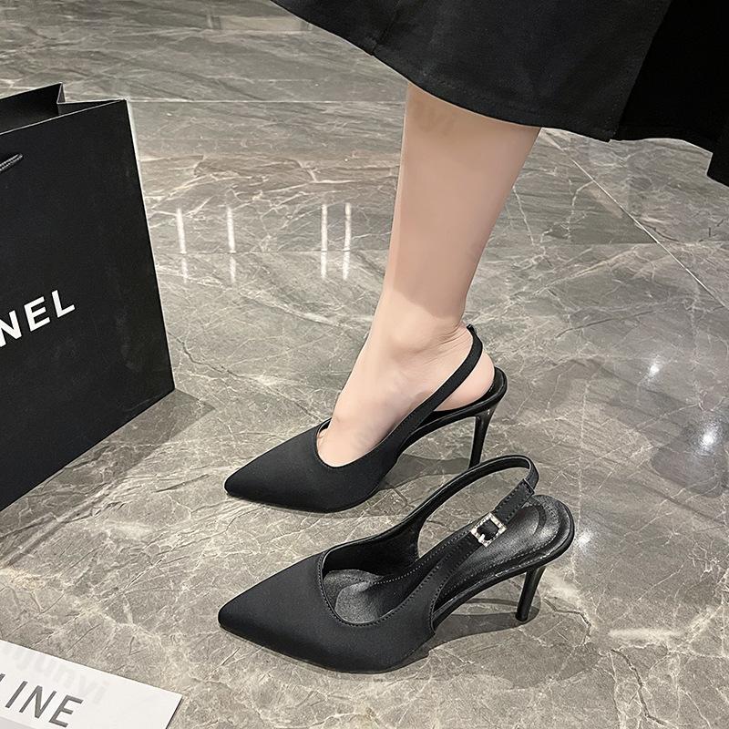 Fashion Women Pointed Sandals 2025 New Spring/summer Women's High-heeled Sandals Slim Heel High-heeled Banquet Dance Shoes Female