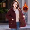 2025 Fashionable Sherpa Coat for Middle-aged & Elderly Women - Stylish, Cotton-Padded Jacket