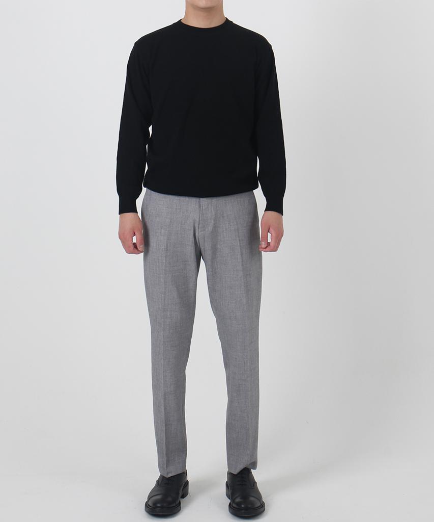 PALETOT Tapered Heathered Slacks_Gray