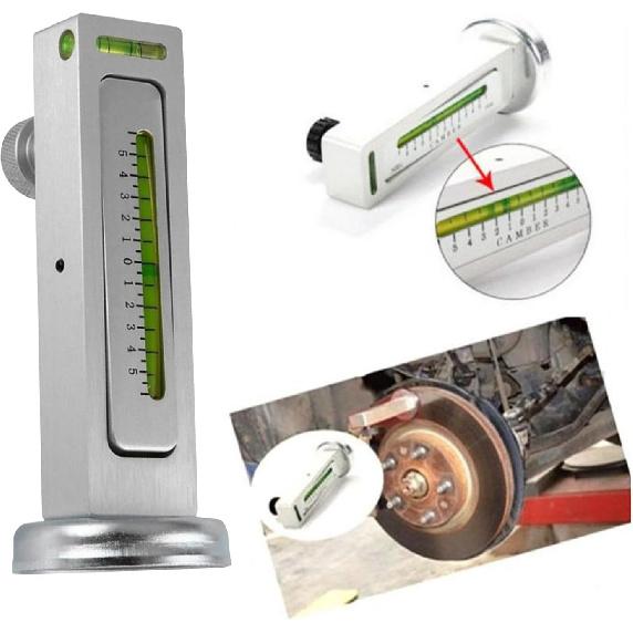 Adjustable Magnetic Gauge Tool, Wheel Camber, Caster Pillar and Wheel Alignment Tools for Automotive Truck RV Tire Repair