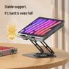 Foldable Adjustable Carbon Steel Desktop Stand for Tablets and Phones