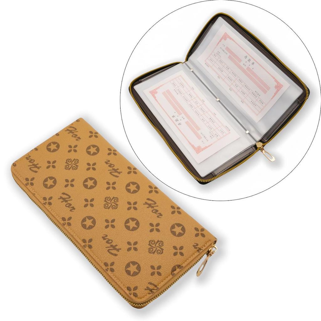 Passbook & Check Storage Album - Large Capacity Card Holder & Document Sleeve