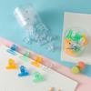 Acrylic Heart-Shaped Clear Binder Clips, Long Tail Storage Clips for Office Use