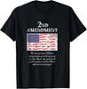 2nd Amendment American Flag Gun T-Shirt - Right To Bear Arms Gift Unisex T-Shirt