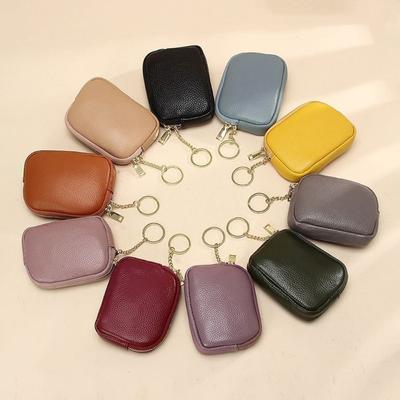 PU Leather Small Coin Wallet Mini Lady Holding Purse Storage Bag Storage Key Bag Card Bag New Fashion Soft  Coin Wallet Man