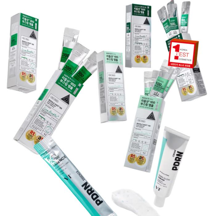 

Набір інтенсивної доглядової косметики VT Reedle Shot & PDRN Glow – 5 типів Skincare Set – 5 Types