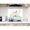 hot! Waterproof Self-adhesive Kitchen Decorative  Wallpaper High Temperature Anti-oil Sticker