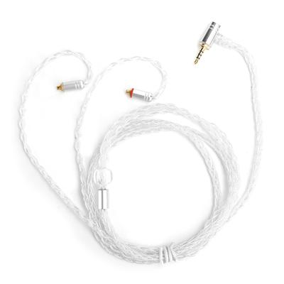 25 Kerne Versilbertes Kabel OFC Upgrade o Kabel für MMCX-Anschluss für Shure SE215 Transparenz