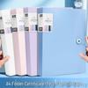 Morandi Transparent A4 Document Holder Folder for Students, Sheet Music & Reports