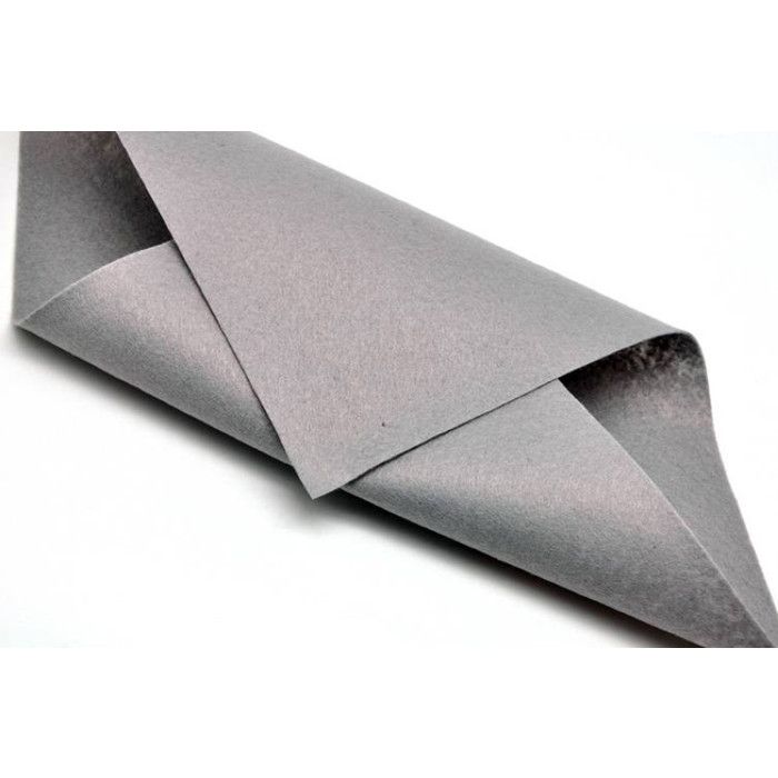 Feutrine 1 mm Polyester 24 x 30 cm Gris souris