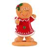 Gingerbread Man Resin Ornament Christmas Figurine Decoration For Tabletop Shelf Display Holiday Party Centerpieces