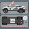 Tesla Cybertruck Large Toy Police Car with Sound, Light, and Spray Simulation