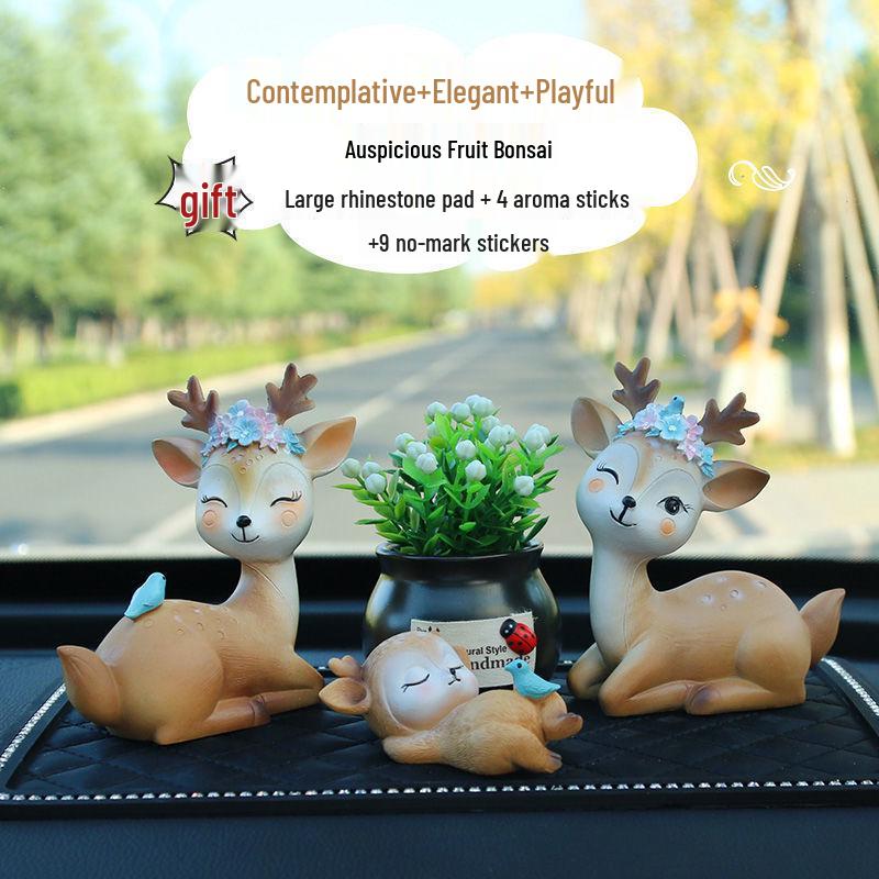 Deer Car Ornament: Stylish and Unique Interior Decoration for Men and Women