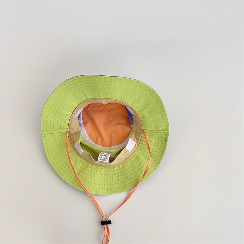 Toddlers Bucket Hat with Neck Flap Quick Drying Outdoor Hot Day Spring Foldable Fisherman Hat Sunproof for Children