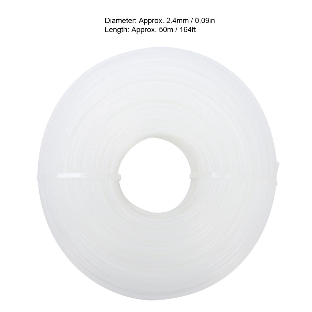 2.4mm Round Shape Lawn Mower String Line Rope Nylon Trimmer Cord Replacement Accessories