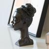 Elegant Black Lady Smoker Resin Incense Burner Ornament