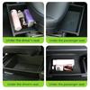 For Tesla Model X Front Underseat Storage Box Car Seat Push Pull Drawer TPE Hidden Storage Boxes Car Interior Accessories 2024