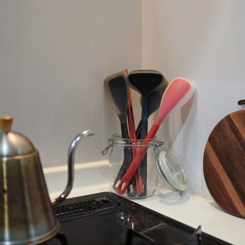 CASUAL PRODUCT Silicone Chopsticks, Black, Octagonal, Easy To Hold, Non-Slip, Dishwasher Safe, 30cm