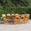VidaXL Folding Garden Chairs 8 Pcs 55x61x90 Cm Solid Teak Wood 3155063