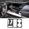 Carbon Fiber Gear Shift Cup Holder Decor Cover Trim For Dodge Ram 1500 2010-2012