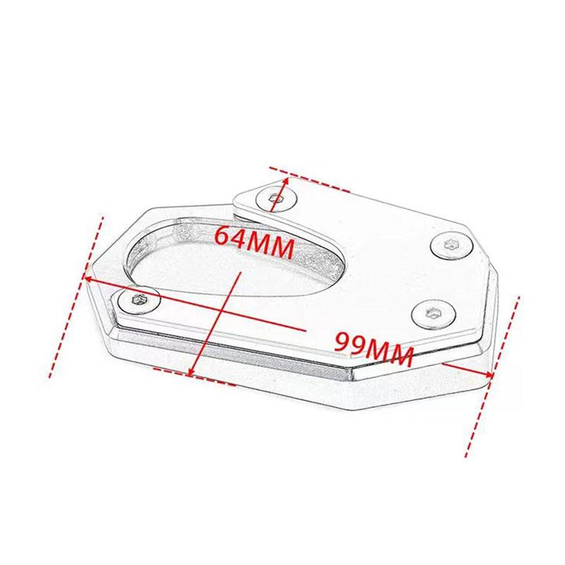 Fit For Suzuki V-STROM 800 DE 2023 2024 Motorcycle Kickstand Enlarger Side Stand Extension Plate Pad VStrom 800DE Accessories