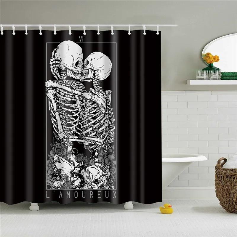African Shower Curtain Different Types of Africa American Women Beauty Sexy Prints Fabric Polyester Bathroom Curtains with Hooks