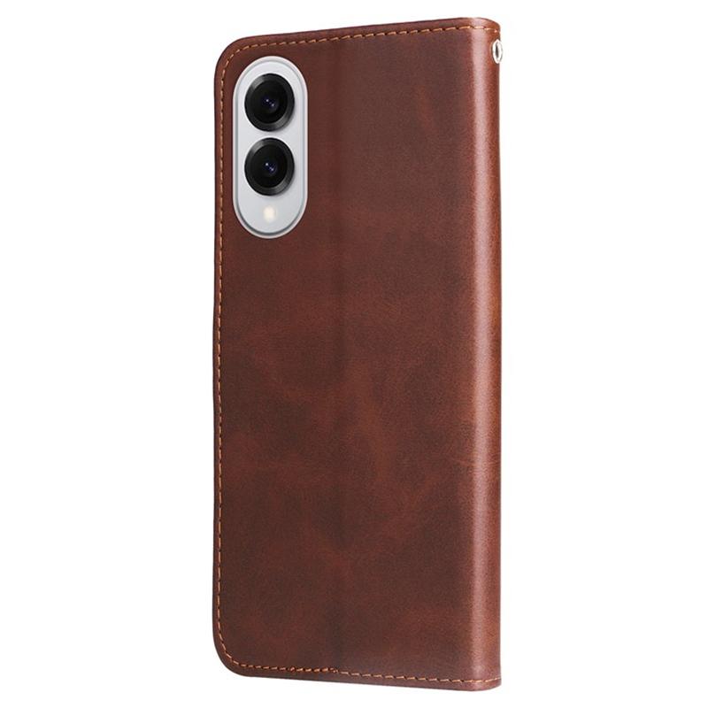 For Samsung Galaxy S25 Edge Stand Case Lucky Deer Imprinted Magnetic Closure Leather Wallet Phone Cover