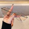 New Glasses Frame Titanium Frame Ultra Light Round Frame Student Glasses Frame Plain Decorative Frame Sunglasses 8845
