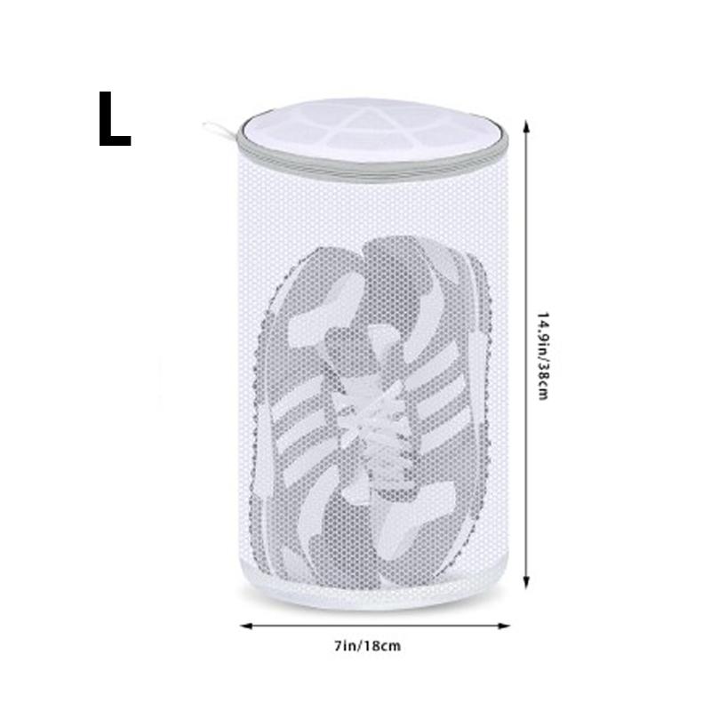 Shoe Washing Machine Bag Honeycomb Mesh Shoe Laundry Bag with Zipper for Sneakers Running Shoes Sock Bras and Toys