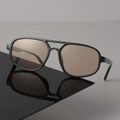 Quadratische Sonnenbrille Damen Herren Klassisch Vintage Mode Persönlichkeit Brille Stilvoll Lässig Minimalistisch