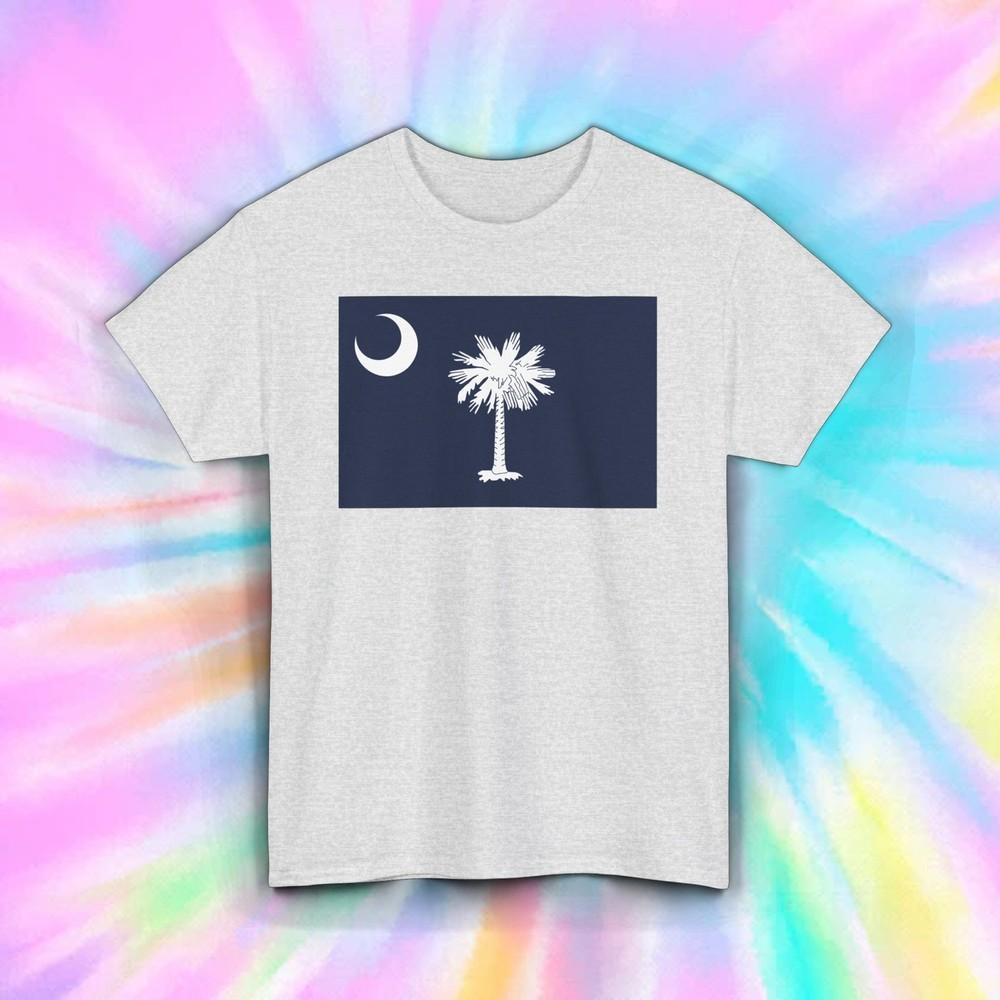 

South Carolina State Flag T Shirt USA Graphic S-5XL Tee L