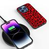 For iPhone 16 Pro Max Case Leopard Pattern PU+TPU Back Phone Cover