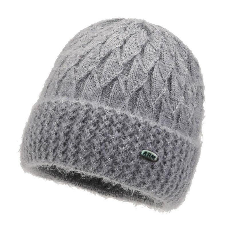 Plush Thickened Woolen Winter Pullover Hat for Middle-aged and Elderly