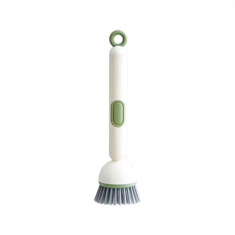 Soap Dispensing Dish Brush Ergonomic Long Handle Adjustable Scrubber for Non-Stick Pot Pan Dish Washing