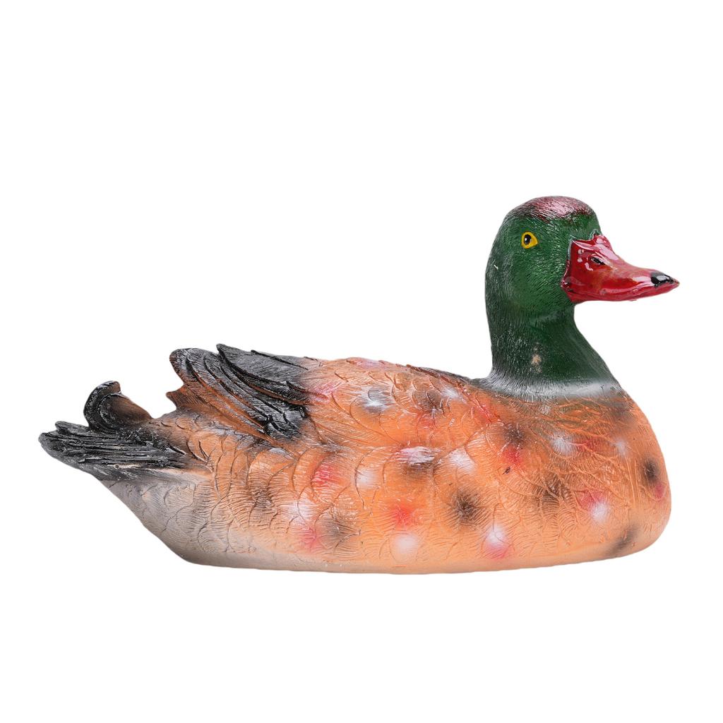 Schwimmende Harz-Entenfigur Bunt Lebensecht Exquisite Harz Schwimmende Entenstatue für Teich