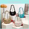 Stylish 2024 Large Capacity Handbag Elegant Korean Embroidered Butterfly Shoulder Bag