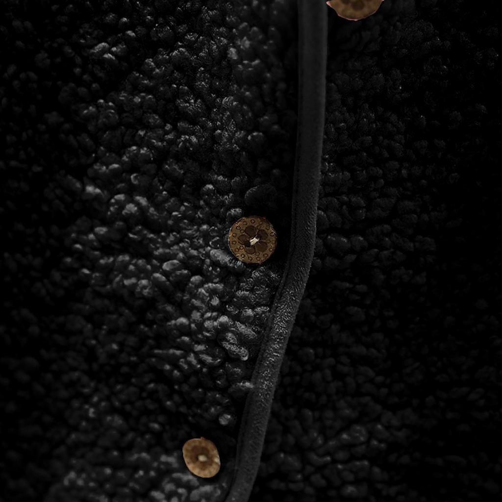 Mote for kvinner, avslappet, løs, lammeull, dame, kort, vintervest