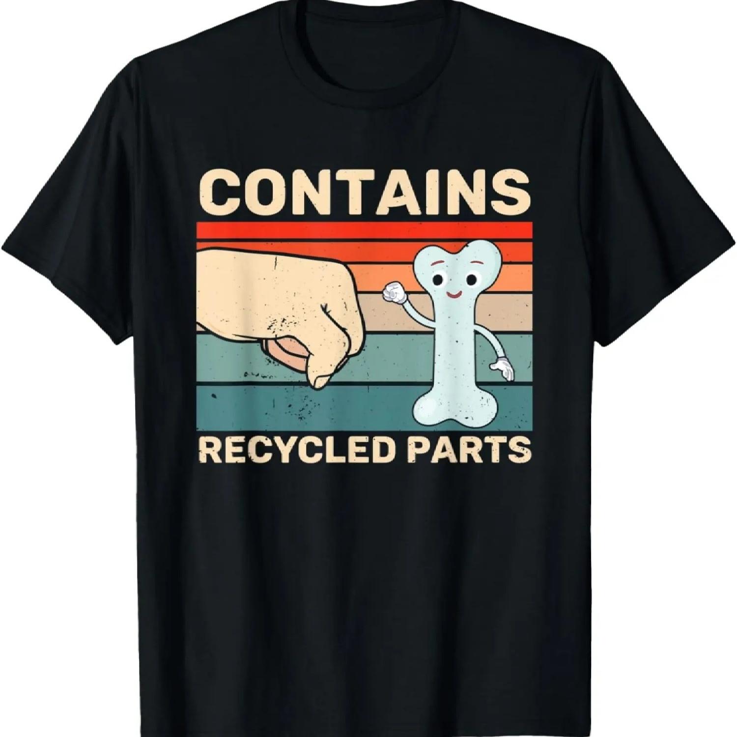 Содержит переработанные части Футболка для реципиента трансплантации костного мозга S