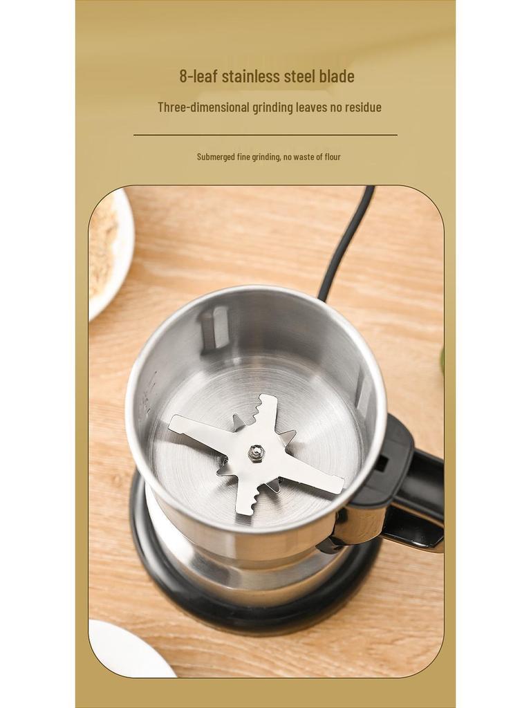Stainless Steel Electric Grain and Cereal Grinder, Wall-Breaking Machine