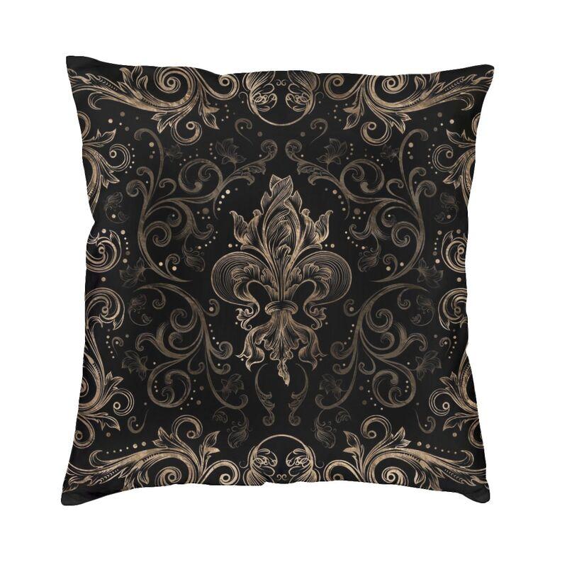 Royal Fleur De Lis Cushion Covers FleurDeLys Lily Flower Velvet Modern Pillows Case Home Decor