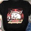 Smudge Happy Cat Shirt, Eating Cat Tee, White Cat Face Meme, Vintage Sushi Cat Gift, Noodles Art, Woman Yelling At Cat, Japanese TShirt