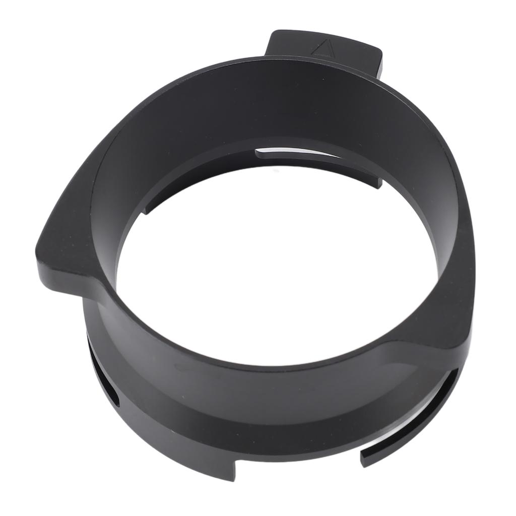 Dosing Funnel Aluminium Alloy Splash Proof Rotatable Coffee Dosing Ring for 54mm Portafilter Black