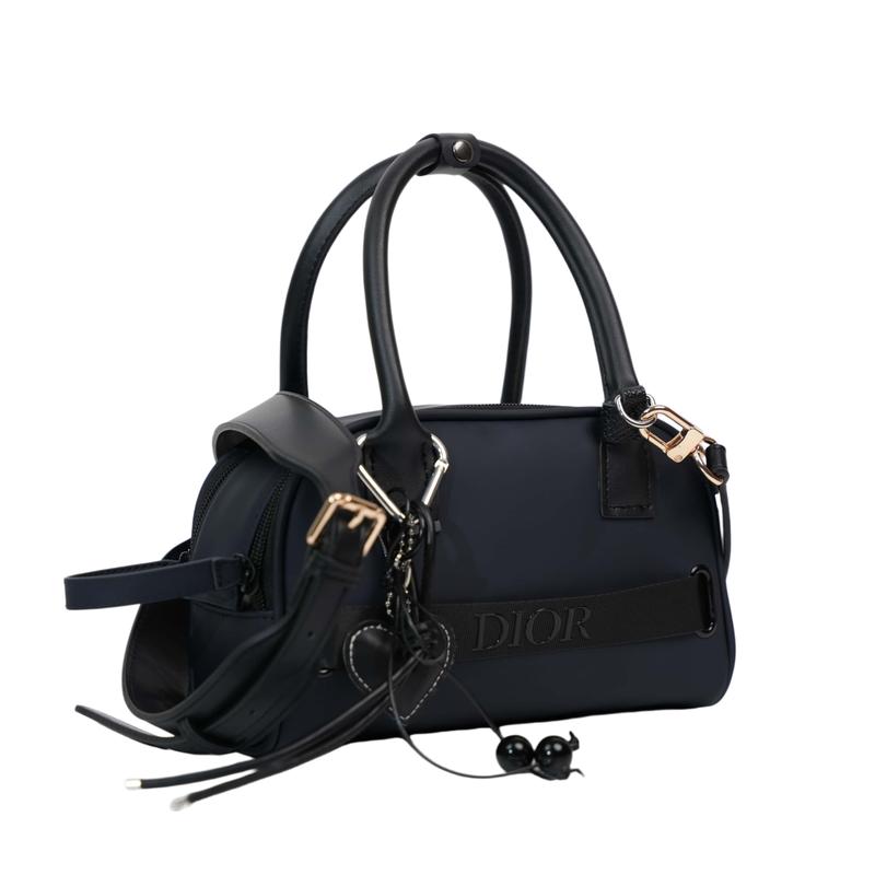 DIOR [Customized Cosmetic Bag] Canvas Blue Tone Glitter Niche Trendy High-end Cute Simple Fashion Versatile Classic Exquisite Storage Portable