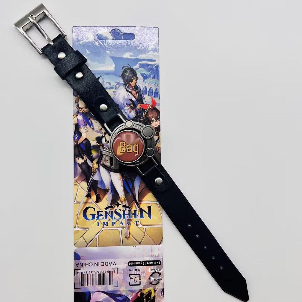 Anime Mix Faux Leather Bracelet: Attack on Titan, Naruto, Jujutsu Kaisen, Demon Slayer, Fairy Tail, Death Note.